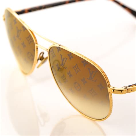 louis vuitton mens gold sunglasses